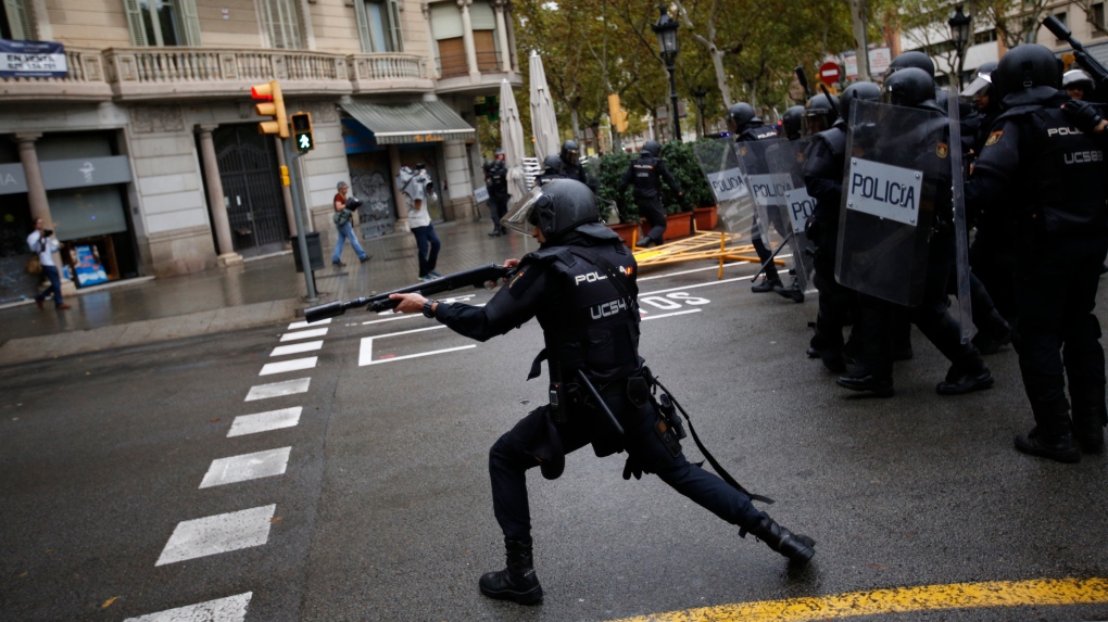 Spanish riot police