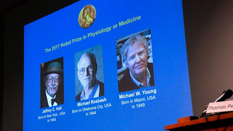 Winners of the 2017 Nobel Prize for Medicine