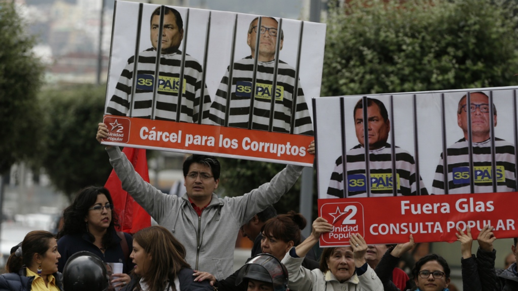 Ecuador vice-president jailed
