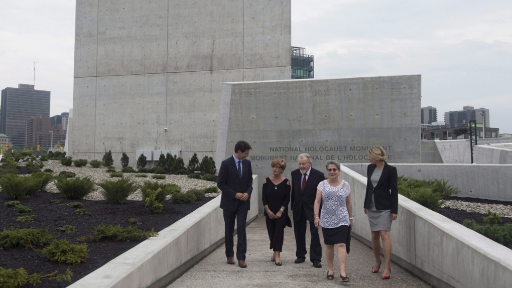 At the National Holocaust Monument in Ottawa