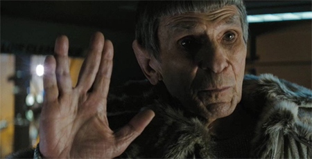 Leonard Nimoy as Spock in Paramount Pictures' 'Star Trek'