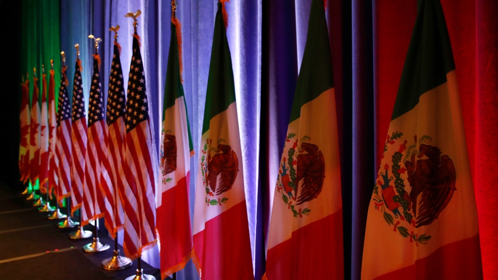 NAFTA flags 
