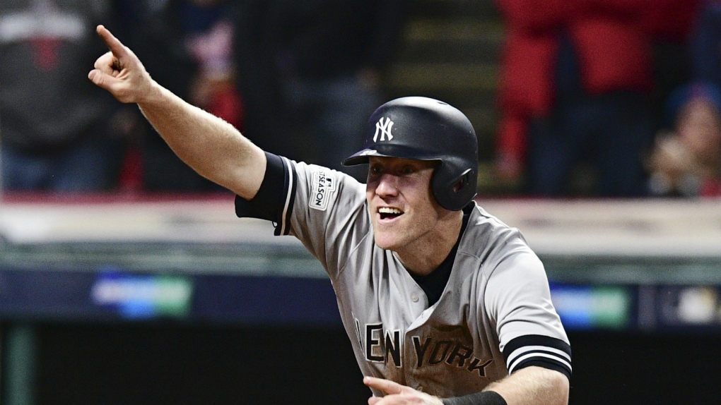 Yankees beat Cleveland to advance in playoffs