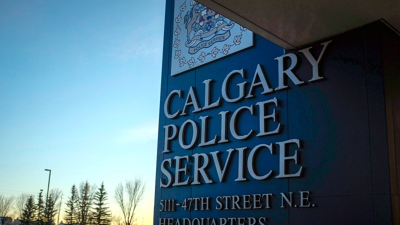 Calgary Police Service's headquarters building in Calgary, Alta., Wednesday, Dec. 7, 2016. The Calgary Police homicide unit has made two arrests in a cold case home invasion where a man was shot to death. THE CANADIAN PRESS/Jeff McIntosh