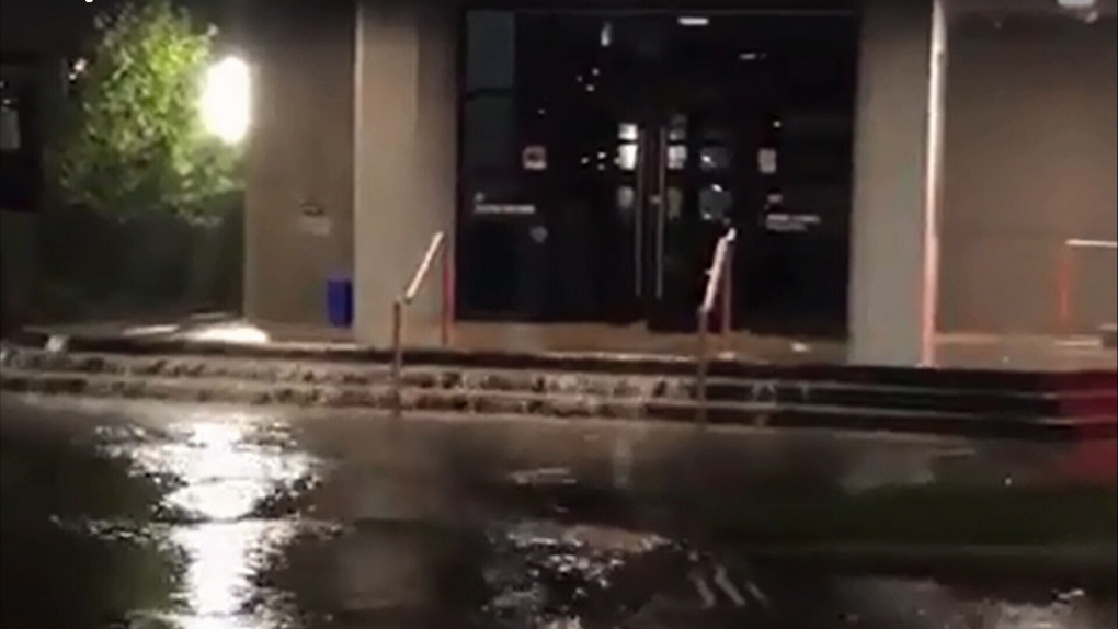 Martensville city hall flooding 