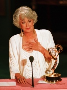 Actress Beatrice Arthur accepts her Emmy award at the 40th annual Emmy Awards ceremony in Pasadena, Ca., on Aug. 29, 1988. (AP Photo / Reed Saxon)