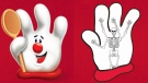 The Hamburger Helper mascot is shown alongside an anatomical image of its inner workings. (Hamburger Helper)