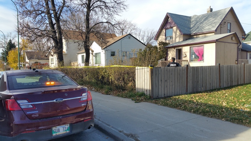 Police said they were called to the scene on Nairn Avenue around 1:20 p.m. Sunday regarding a serious assault.
(Dan Timmerman/CTV Winnipeg)