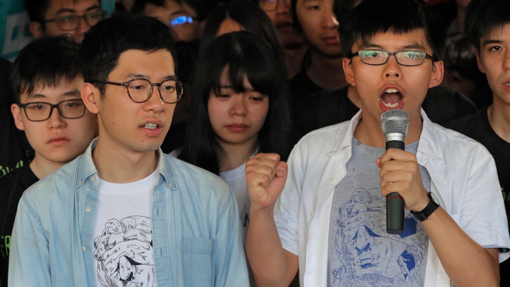 Hong Kong activist Joshua Wong and Nathan Law 