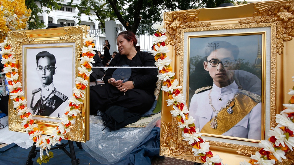 Portraits of the late King Bhumibol Adulyadej