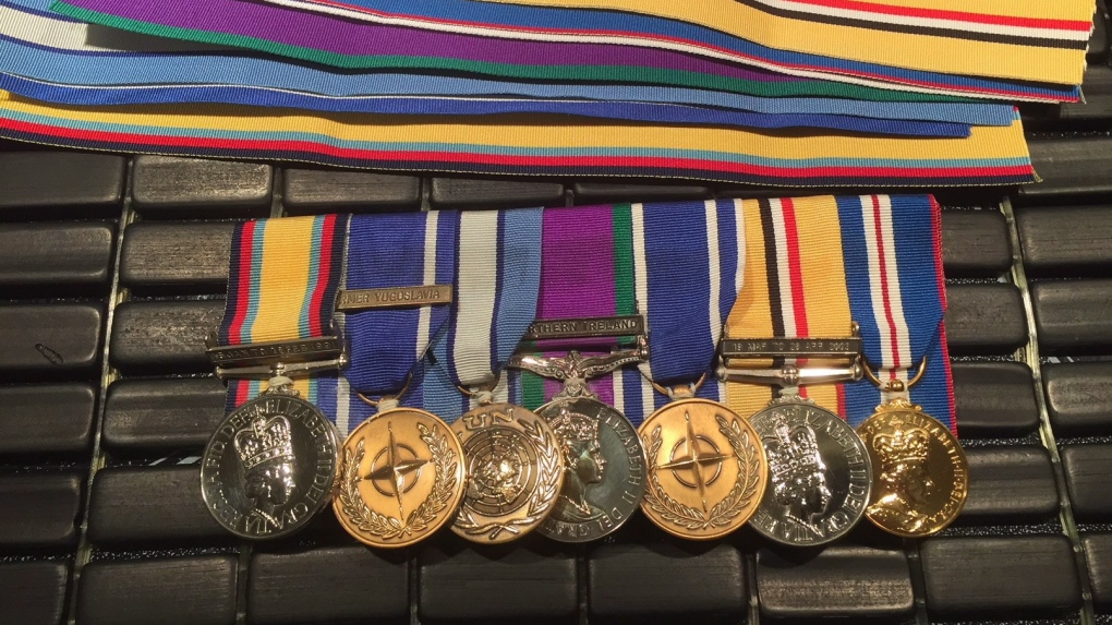 Jim Wason's service medals 