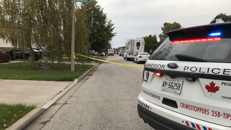 Windsor police say there is no threat to public safety on Gems Avenue as they investigate possible hazardous material. (Angelo Aversa / CTV Windsor)