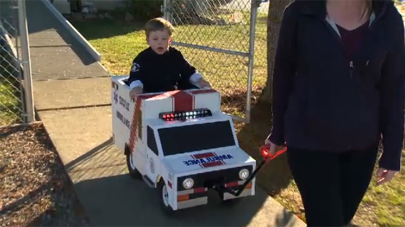 Like most kids, six-year-old Jackson Poole loves to dress up, but his costumes take a little more time due to a rare medical condition. Oct. 30, 2017. (CTV Vancouver Island)