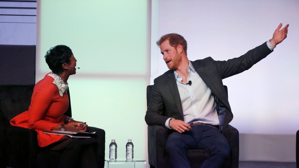 Britain's Prince Harry and Mellody Hobson