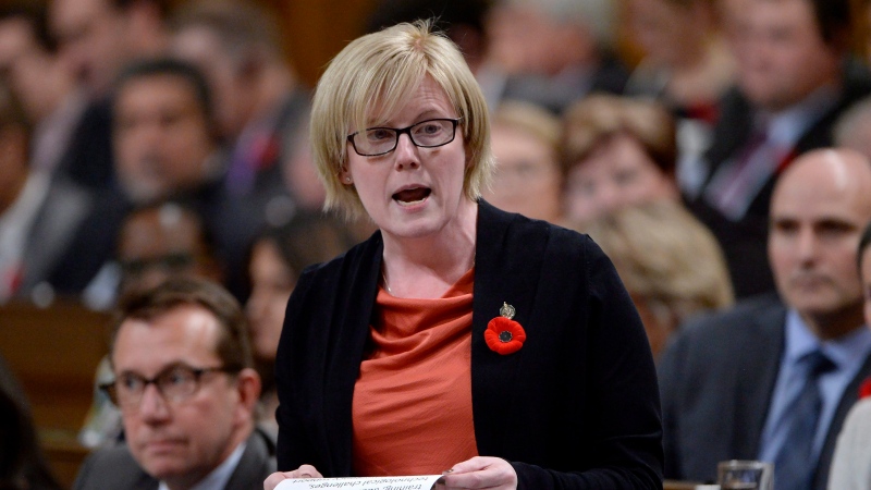 Former Public Services and Procurement Minister Carla Qualtrough responds to a question during Question Period in the House of Commons, in Ottawa on Tuesday, October 31, 2017. (Adrian Wyld / THE CANADIAN PRESS) 