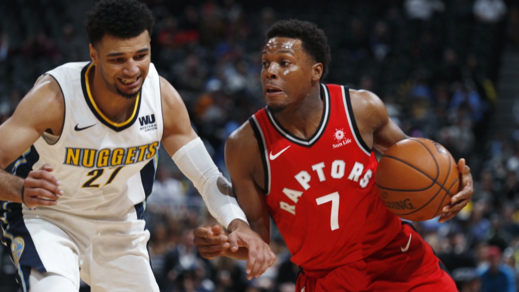 Kyle Lowry in action against the Nuggets