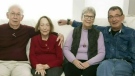 Jean Fish, second from left, sits with her biological brothers and sister. 