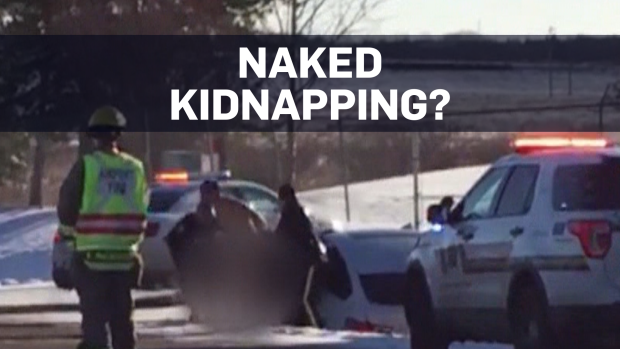 Police arrest five NAKED people for kidnapping family with 