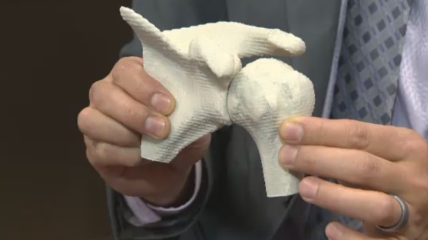 Medical professionals are relying more on 3-D printers to help improve patient care. 