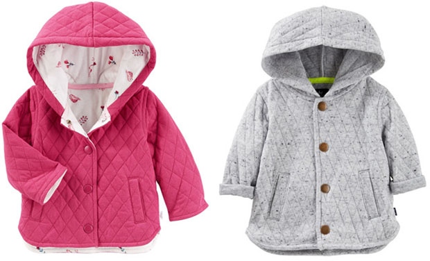 Baby B’gosh quilted hooded jackets
