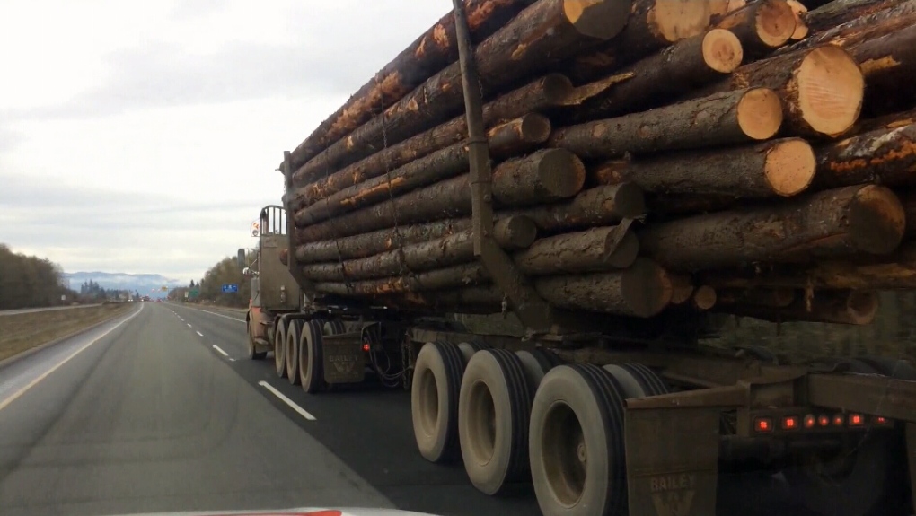 logging trucks