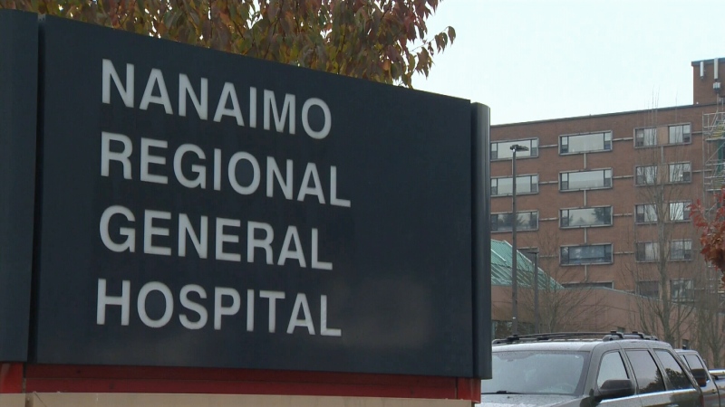 The exterior of the Nanaimo Regional General Hospital is seen. (CTV News)