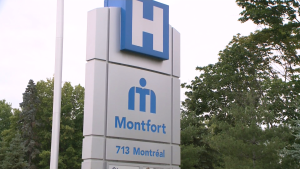 The Montfort Hospital sign is seen in this undated photo.