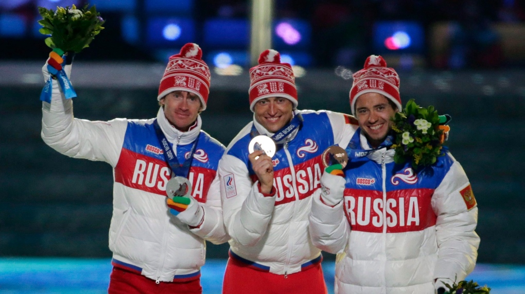 Russian cross-country skiers