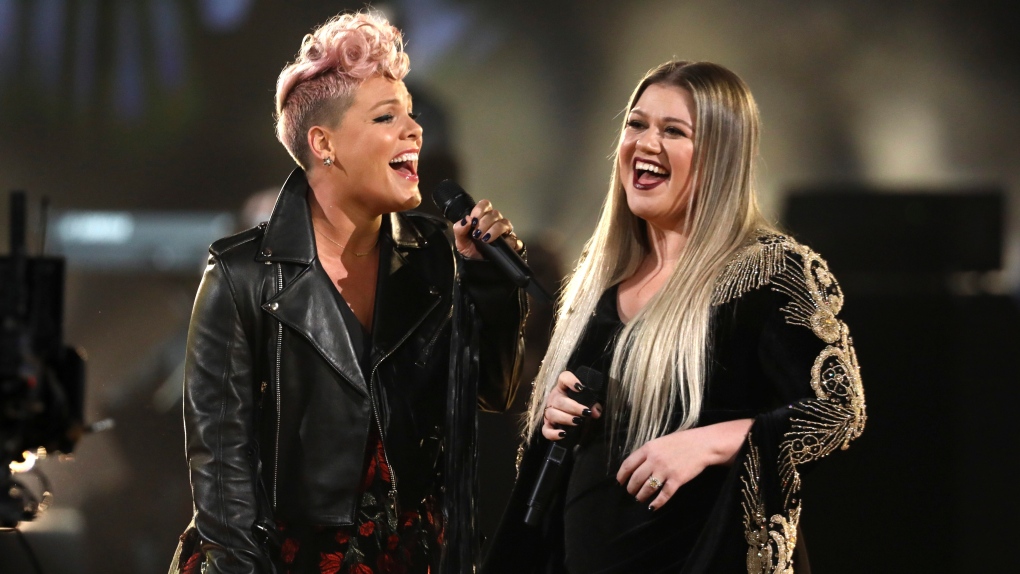 Pink and Kelly Clarkson 
