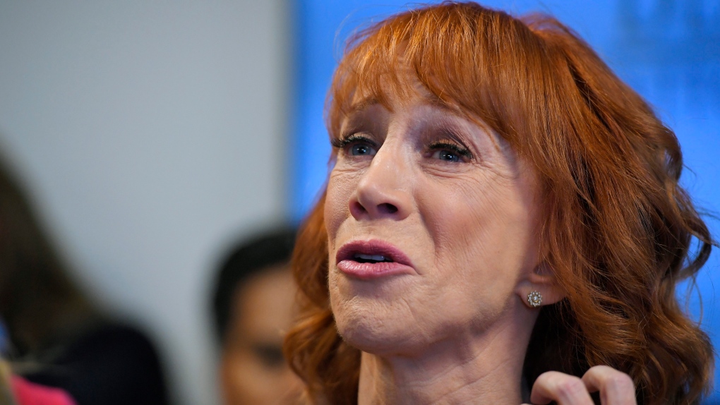 Kathy Griffin at a Los Angeles news conference