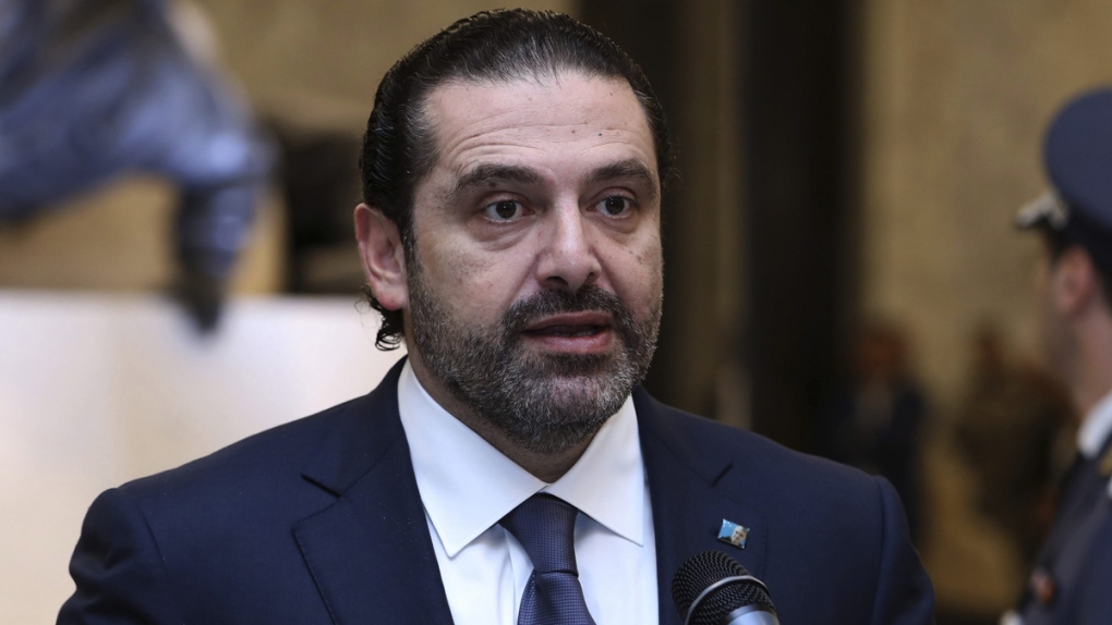 Lebanese Prime Minister Saad Hariri in Baabda