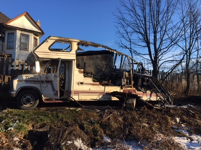 St. Thomas police are investigating RV fire