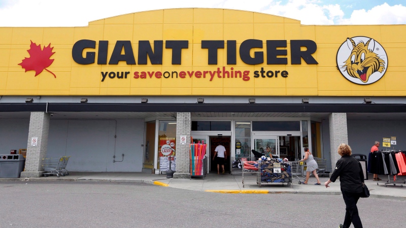 A newly-renovated Giant Tiger store is shown in Ottawa on Thursday August 4, 2016. (THE CANADIAN PRESS/Fred Chartrand)