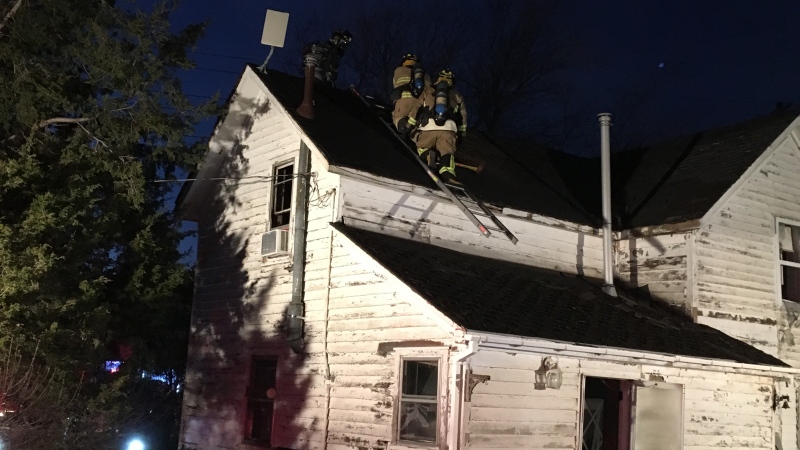 Firefighters were called to a house fire in Amherstburg, Ont., on Sunday, Nov. 27, 2017. (Courtesy Amherstburg fire)
