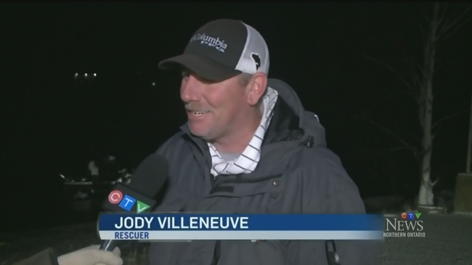 Jody Villeneuve rescued two angelers in Skead