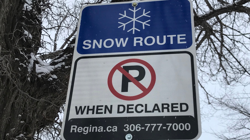 Regina snow route