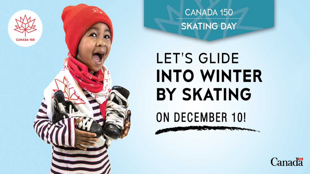 Canada 150 Skating Day at arenas on Sunday