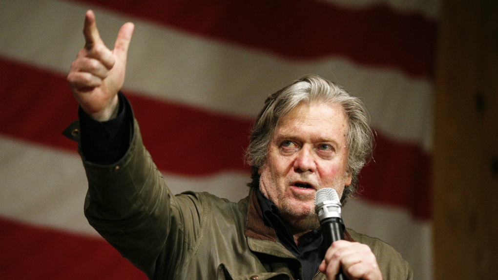 Steve Bannon campaigns for Roy Moore