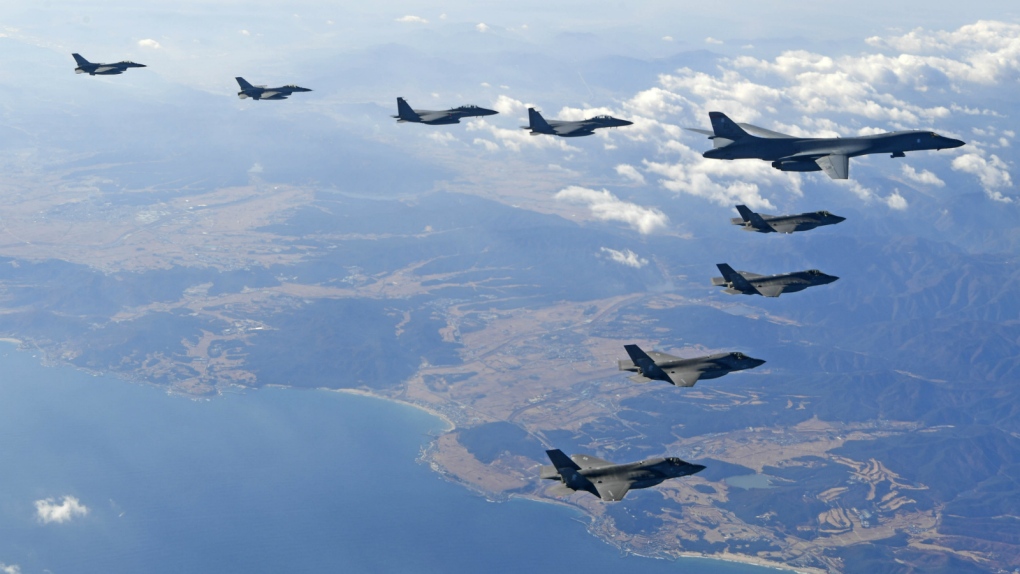 U.S. flies bomber over South Korea