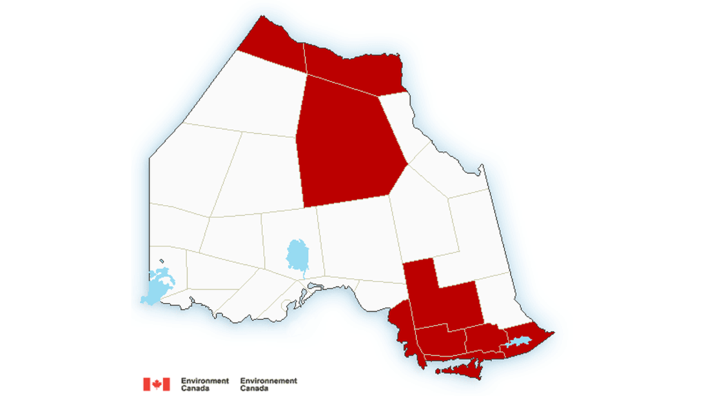 Snow squall warnings in the north Dec. 6th/17