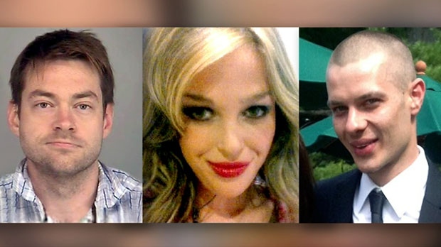 Dellen Millard (left) and Mark Smich (right) are accused of murdering Laura Babcock (centre). A judge is expected to begin instructing the jury today. 