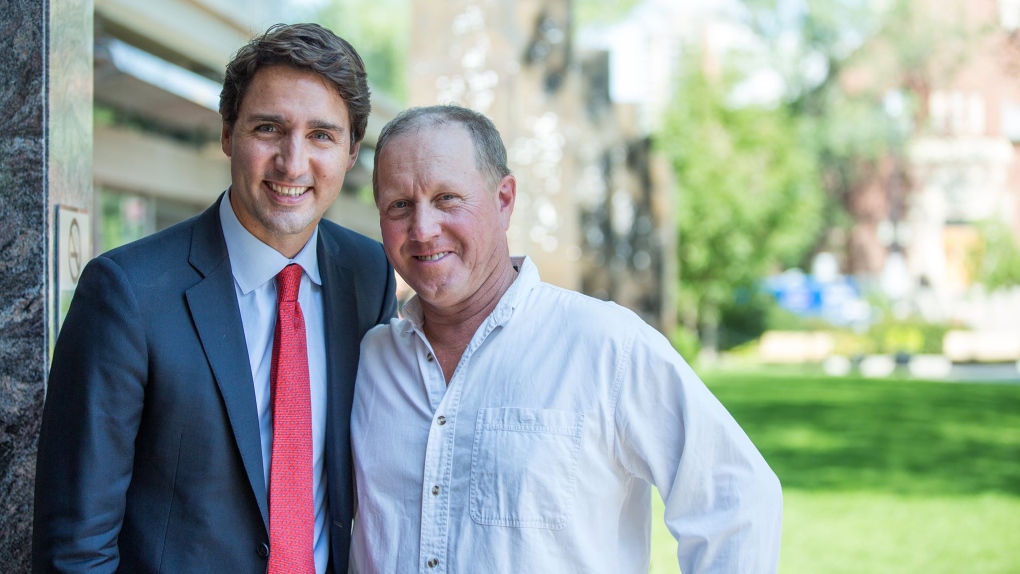 Larry Ingram and Justin Trudeau 