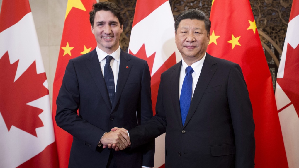 PM Trudeau with Chinese President Xi Jinping