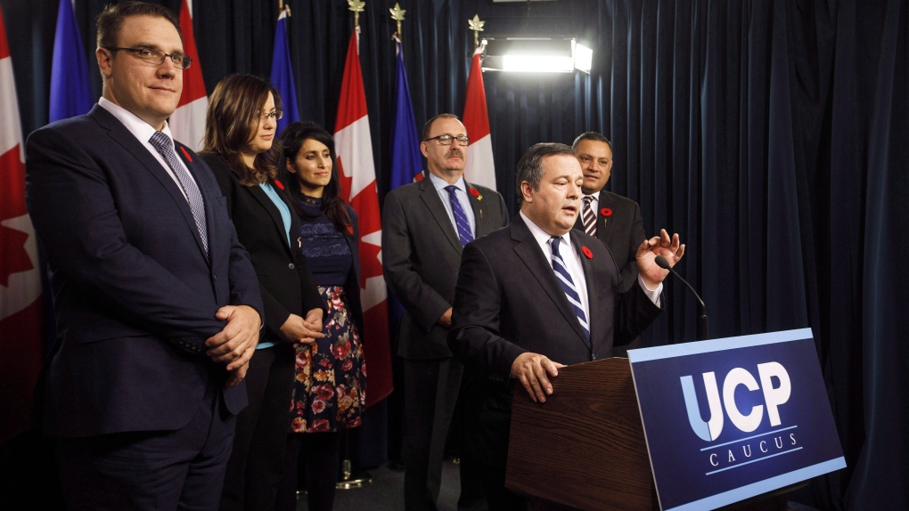 UCP's Jason Kenney with Jason Nixon and others