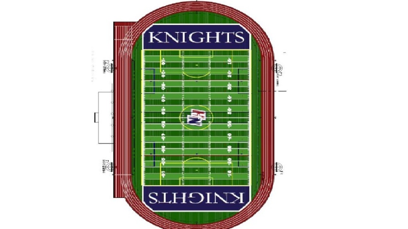 An artists rendering of the new turf sports field for Holy Names Catholic High School in Windsor. (supplied photo)