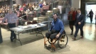 Jody Mitic shows up at Wednesday's budget meeting.