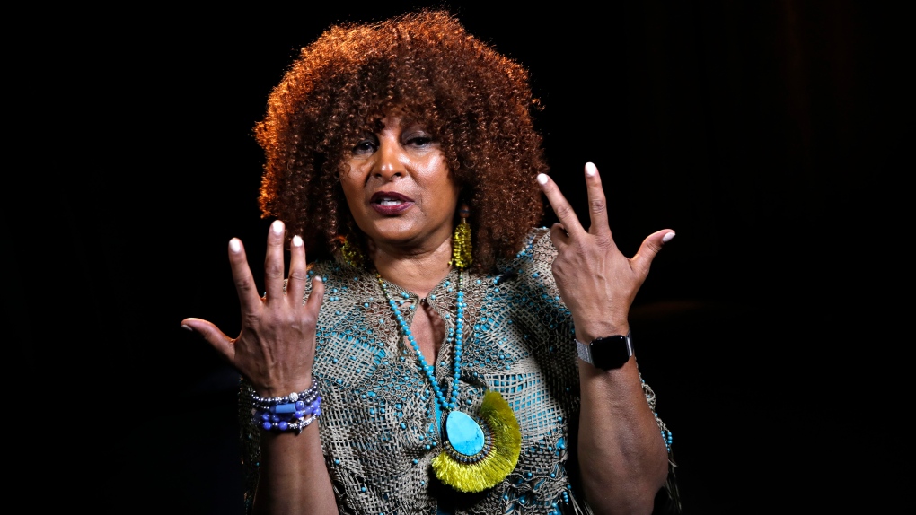 Pam Grier during an interview in Washington