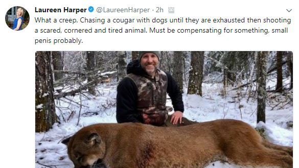 Laureen Harper Slams Cougar Hunter As Creep Who Must Be Compensating