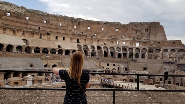 Colleen Burris at the Colosseum