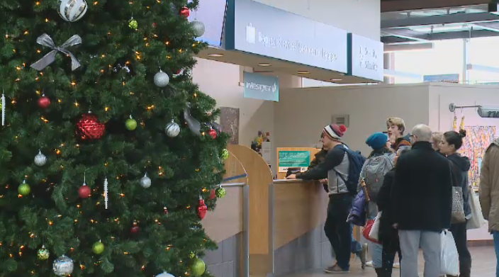 Regina airport at Christmas